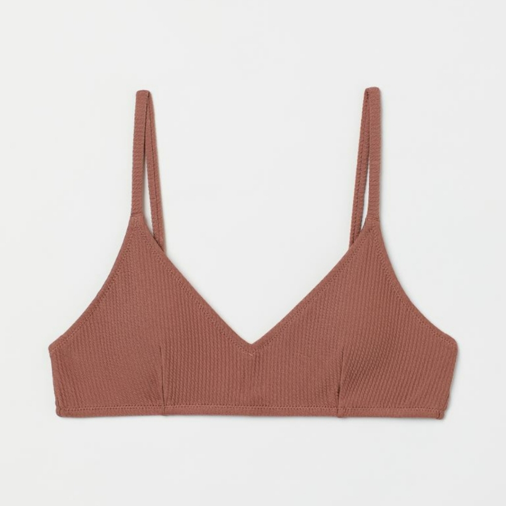 NWT H&M Dusty Rose Bikini Top